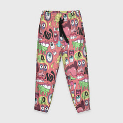 Брюки детские Монстры ой ой нет, цвет: 3D-принт
