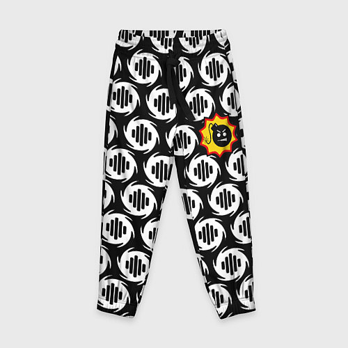 Детские брюки Serious Sam logo pattern / 3D-принт – фото 1