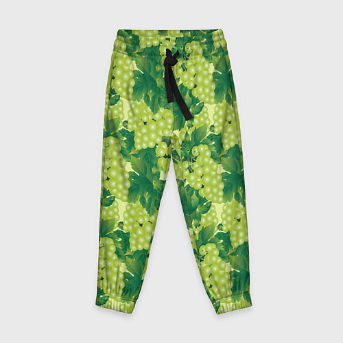 Детские брюки Виноградный цветной паттерн / 3D-принт – фото 1