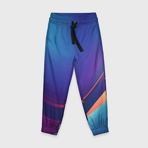 Детские брюки Красивый градиент абстракция / 3D-принт – фото 1