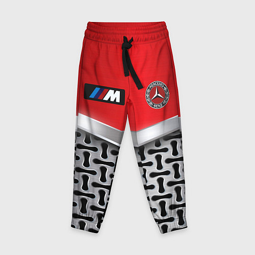 Детские брюки BMW x mercedes texture / 3D-принт – фото 1