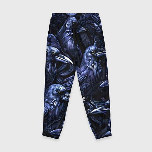 Детские брюки Черные вороны / 3D-принт – фото 1
