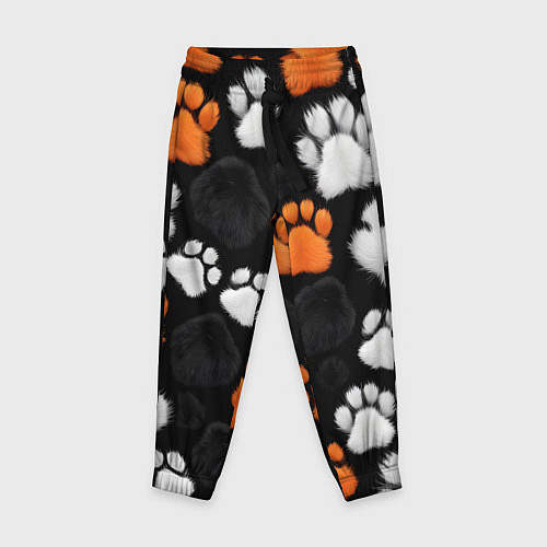 Детские брюки Мохнатые лапки / 3D-принт – фото 1