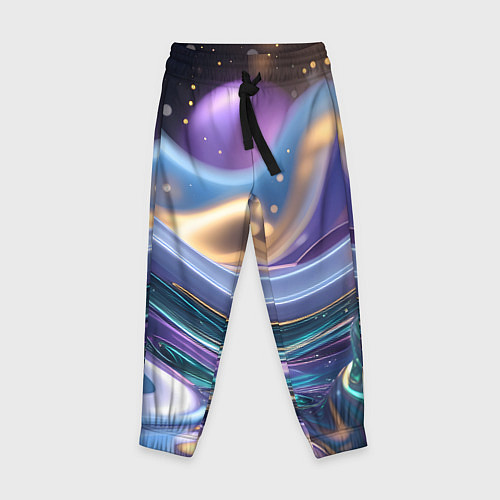 Детские брюки Космическая краска / 3D-принт – фото 1