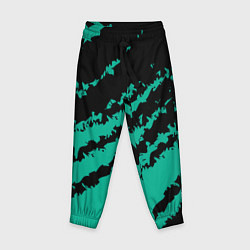Детские брюки The color is black and turquoise