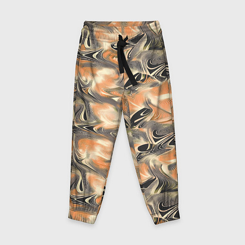 Детские брюки Абстракция - закрученный узор / 3D-принт – фото 1