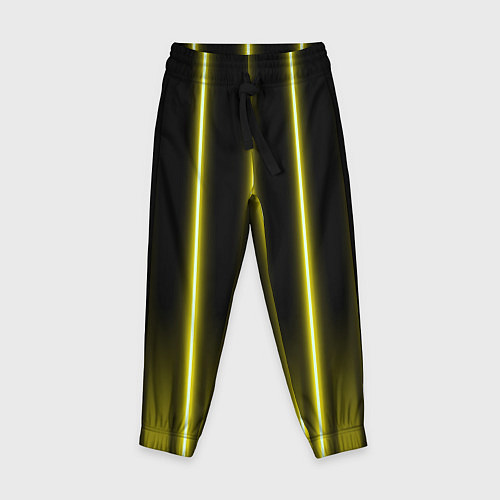 Детские брюки Neon yellow / 3D-принт – фото 1