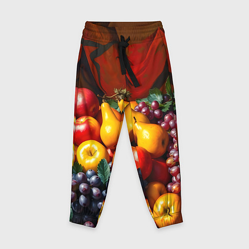 Детские брюки Фруктовый натюрморт / 3D-принт – фото 1