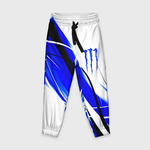 Детские брюки Monster energy линии абстракции / 3D-принт – фото 1