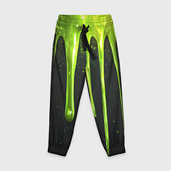 Детские брюки Слизь зеленая текстура