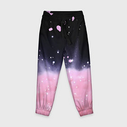 Брюки детские Розовая текстура с лепестками, цвет: 3D-принт