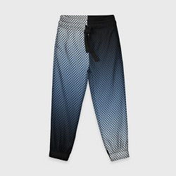 Брюки детские Чёрно-синий текстурированный градиент пополам, цвет: 3D-принт