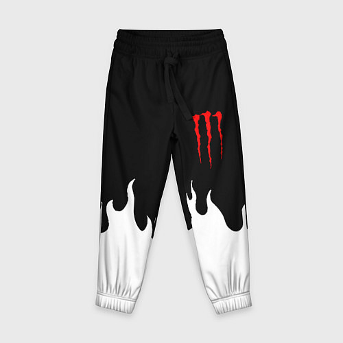Детские брюки Monster energy red logo / 3D-принт – фото 1