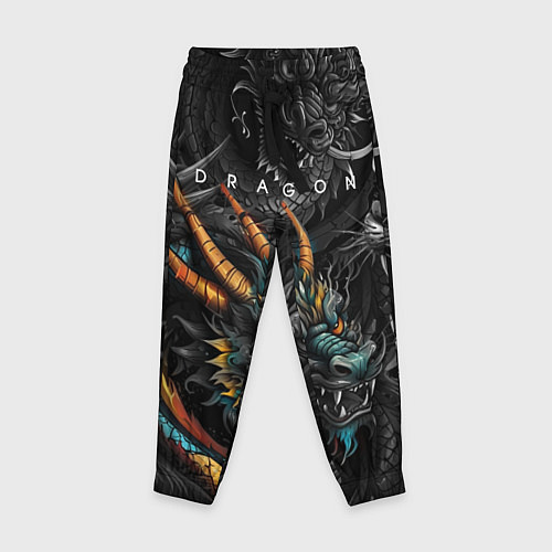 Детские брюки Японский дракон татуировка / 3D-принт – фото 1
