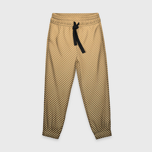 Детские брюки Градиент бежевый текстура / 3D-принт – фото 1