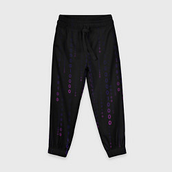 Брюки детские Color black pink, цвет: 3D-принт