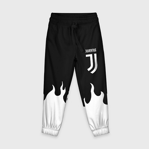 Детские брюки Ювентус белый огонь / 3D-принт – фото 1