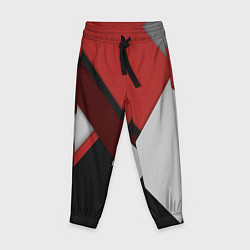 Брюки детские Color black red grey, цвет: 3D-принт