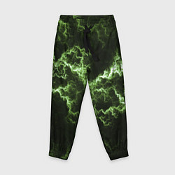 Брюки детские Lightning green glow, цвет: 3D-принт