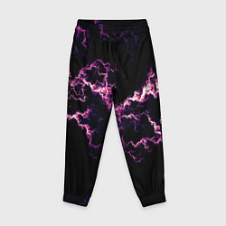 Брюки детские Lightning pink glow, цвет: 3D-принт