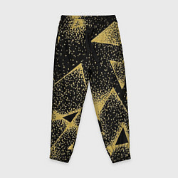 Брюки детские Triangle yellow with dots, цвет: 3D-принт
