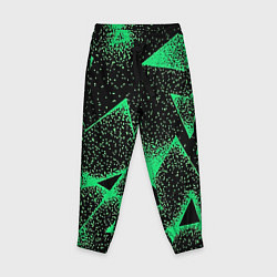 Брюки детские A light green triangle with dots, цвет: 3D-принт