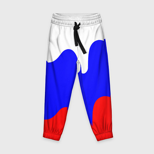 Детские брюки Патриот - флаг / 3D-принт – фото 1