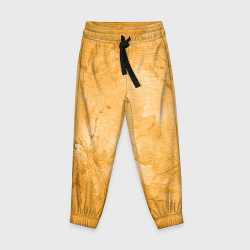 Детские брюки Абстракция - bright yellow / 3D-принт – фото 1