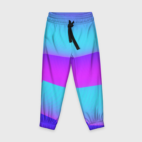 Детские брюки Неоновый прилив / 3D-принт – фото 1