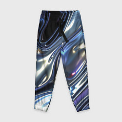 Брюки детские Серебро жидкий металл, цвет: 3D-принт