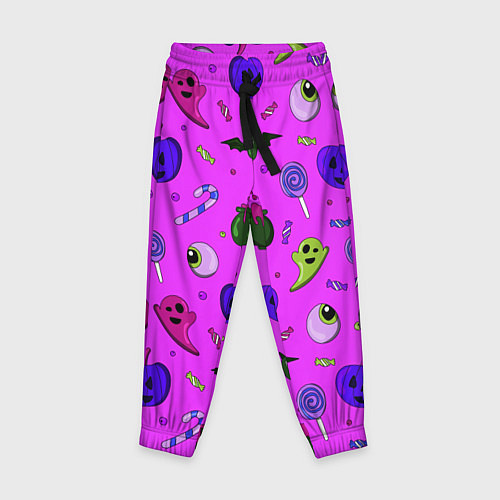 Детские брюки Halloween pink / 3D-принт – фото 1
