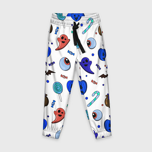 Детские брюки Halloween white / 3D-принт – фото 1