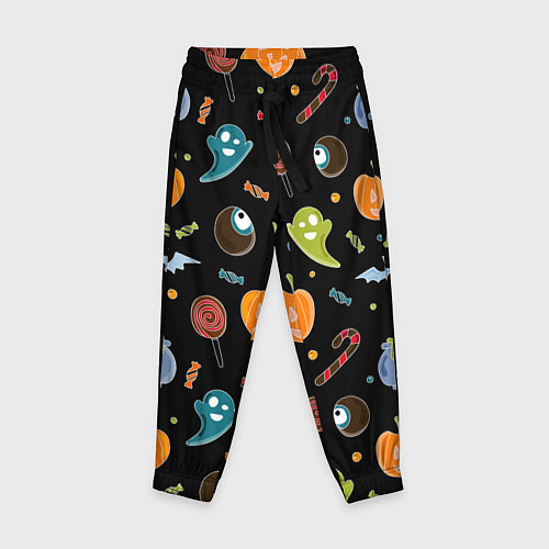 Детские брюки Halloween black / 3D-принт – фото 1