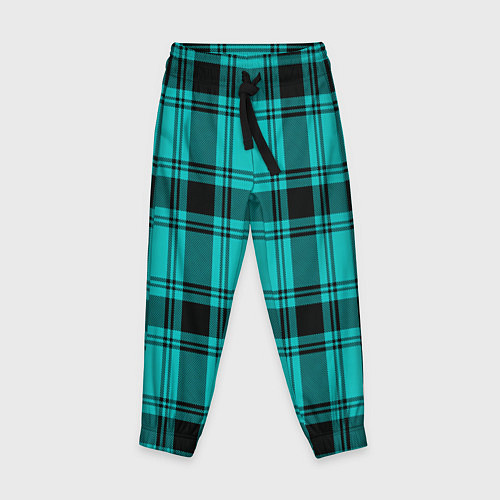Детские брюки Checkered blue / 3D-принт – фото 1