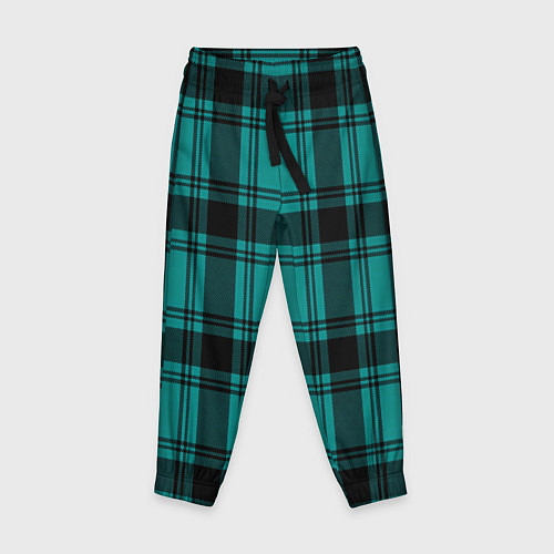 Детские брюки Checkered dark blue / 3D-принт – фото 1