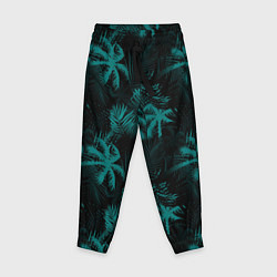 Брюки детские Palm light blue dark, цвет: 3D-принт
