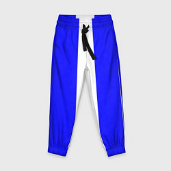 Брюки детские Color white blue line, цвет: 3D-принт