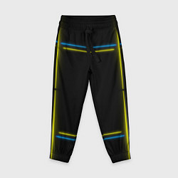 Детские брюки Neon yellow blue