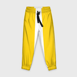 Брюки детские Color yellow white line, цвет: 3D-принт