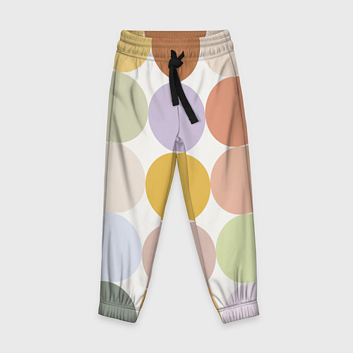 Детские брюки Цветочный горошек / 3D-принт – фото 1