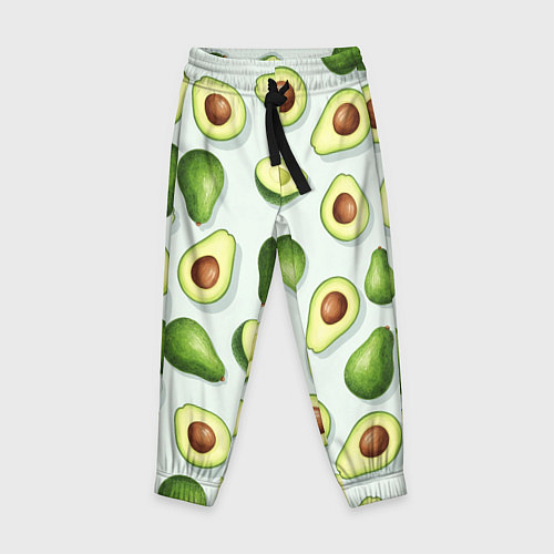 Детские брюки Авокадо - паттерн / 3D-принт – фото 1