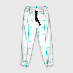 Брюки детские Color white light blue crosses, цвет: 3D-принт