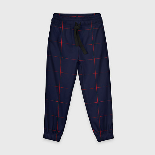 Детские брюки Color dark blue red crosses / 3D-принт – фото 1
