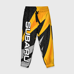 Брюки детские Субару - желтый, цвет: 3D-принт