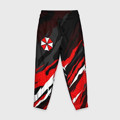 Детские брюки Umbrella - красное пламя / 3D-принт – фото 1