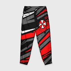 Брюки детские Umbrella - red lines, цвет: 3D-принт