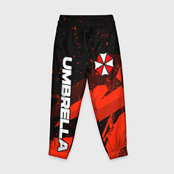 Брюки детские Umbrella corp - красный, цвет: 3D-принт