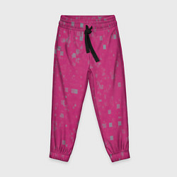 Детские брюки Color pink brown squares