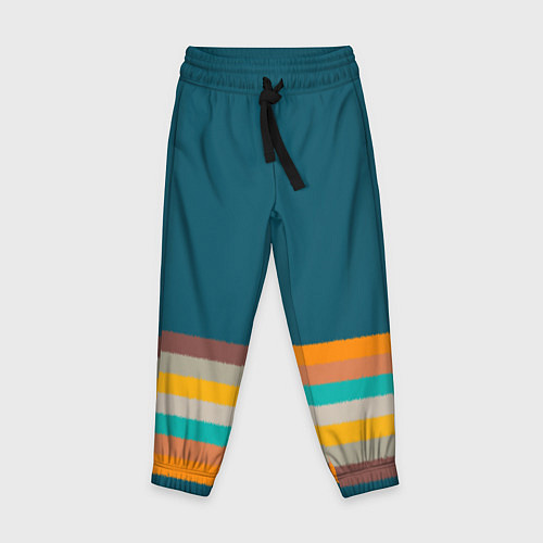 Детские брюки Индиго и шумовой градиент заката с текстурой / 3D-принт – фото 1