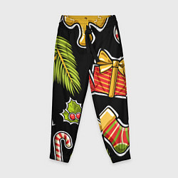 Брюки детские Рождественский вайб, цвет: 3D-принт
